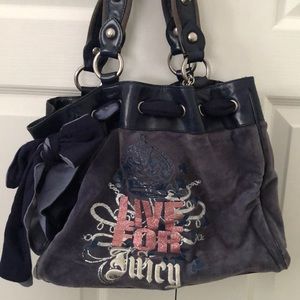Large Blue Juicy Couture Purse
